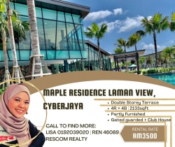 For Rent : Maple Residence, Laman View, Cyber 9, Cyberjaya