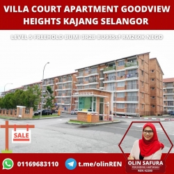 Freehold Partial Furnished Villa Court Apartment Goodview Heights Kajang