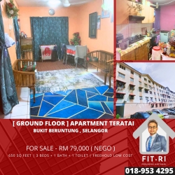 [ GROUND FLOOR ] APARTMENT TERATAI , BUKIT BERUNTUNG , SELANGOR 