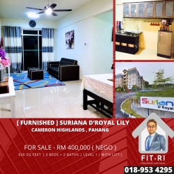 [ FURNISHED ] SURIANA D’ROYAL LILY , CAMERON HIGHLANDS , PAHANG 